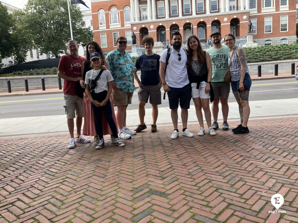 Group photo Haunted Boston Walking Tour on Aug 3, 2023 with Ben