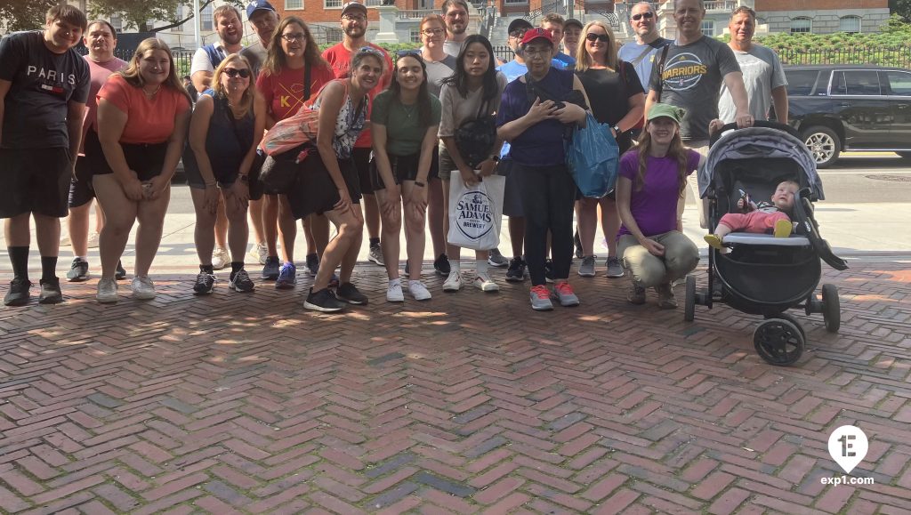 Group photo Haunted Boston Walking Tour on Aug 6, 2023 with Ben