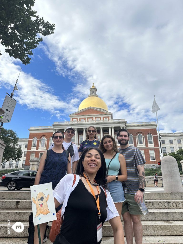 Group photo Haunted Boston Walking Tour on Aug 8, 2023 with Amber