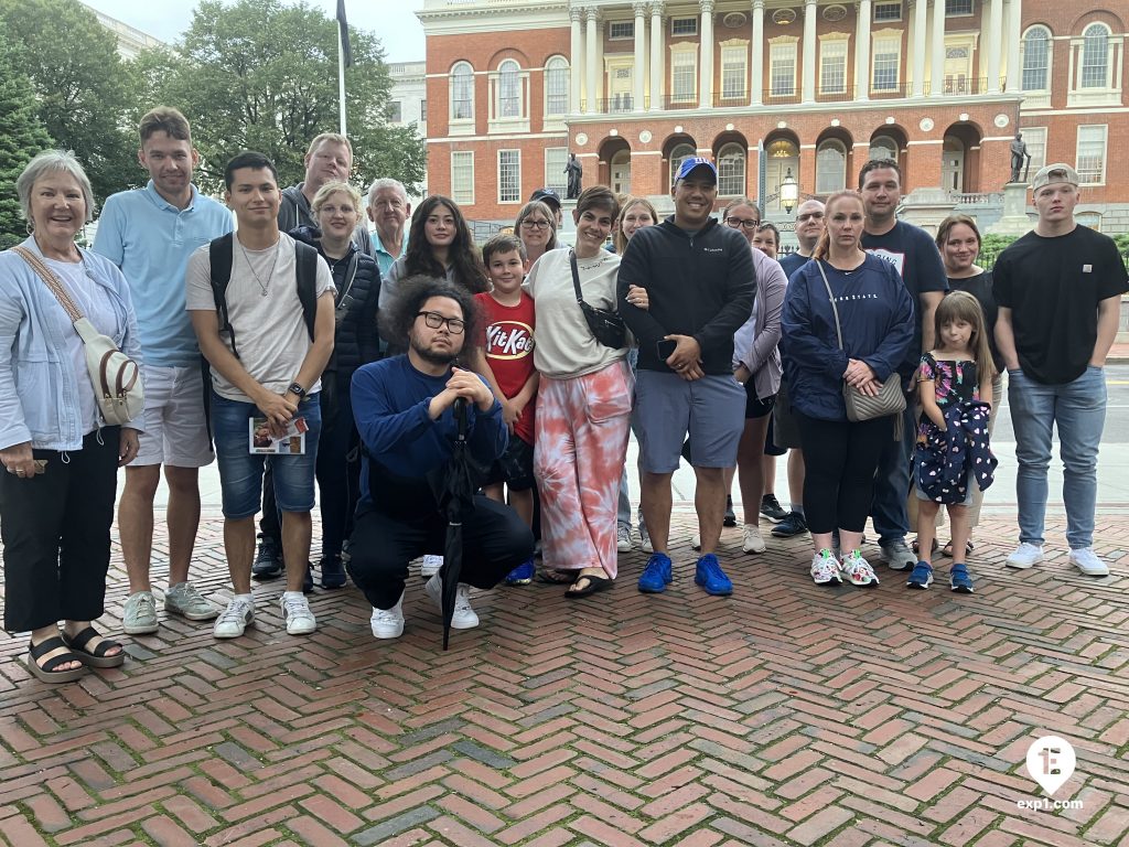 Group photo Haunted Boston Walking Tour on Aug 15, 2023 with Ben