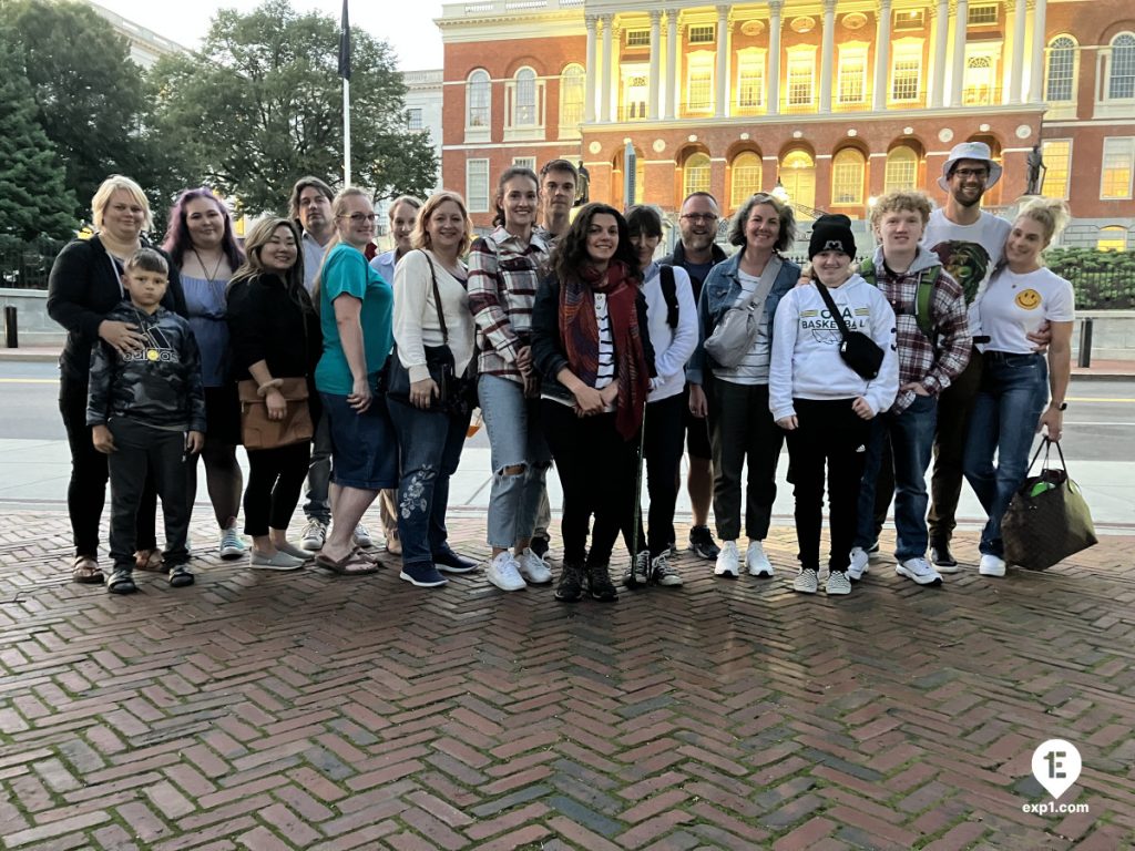 Group photo Haunted Boston Walking Tour on Sep 19, 2023 with Ben