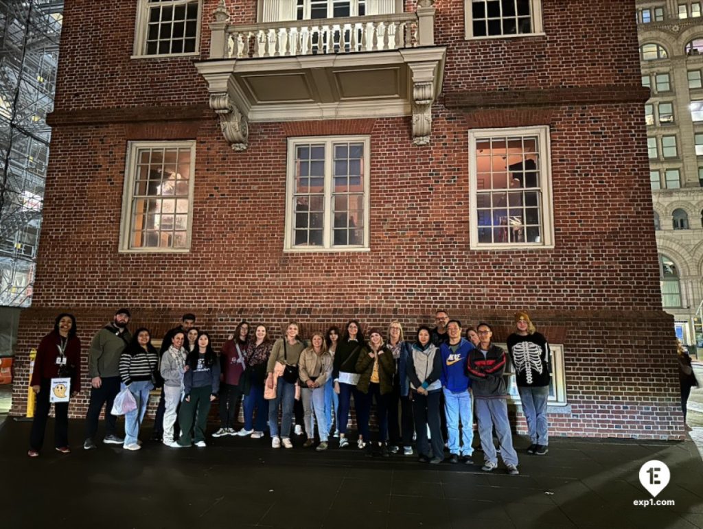 Group photo Haunted Boston Walking Tour on Oct 12, 2023 with Amber