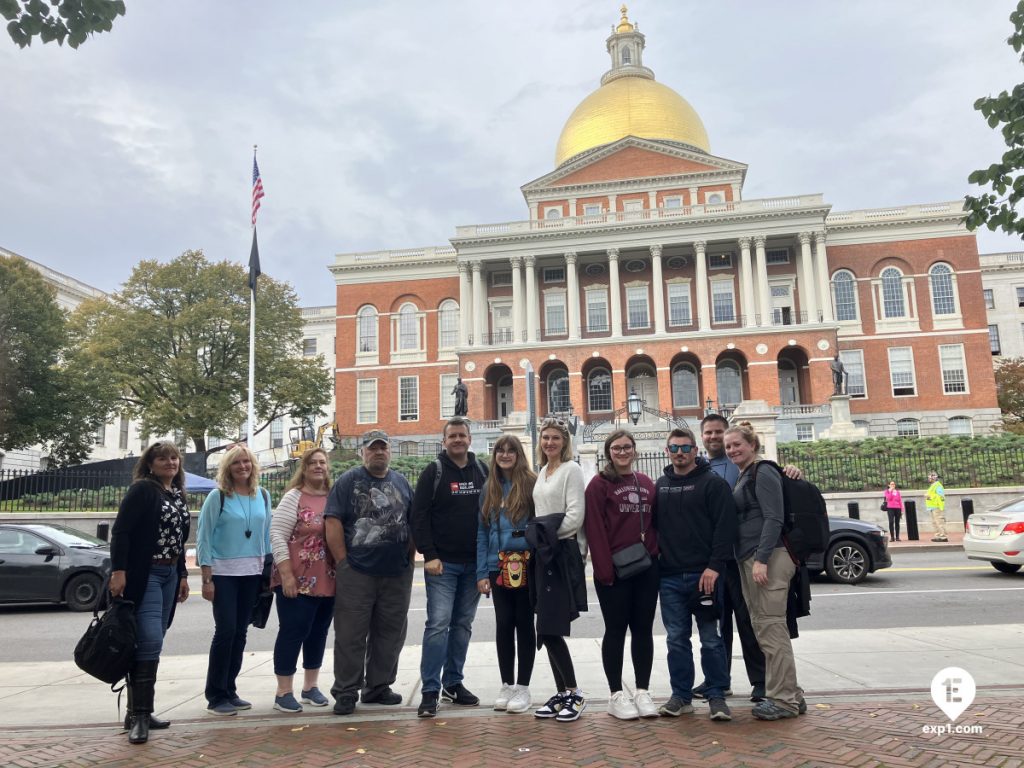 Group photo Haunted Boston Walking Tour on Oct 25, 2023 with Ben