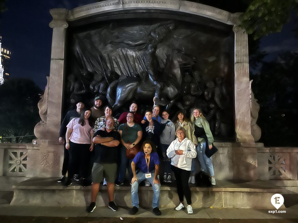 Group photo Haunted Boston Walking Tour on Oct 26, 2023 with Paul