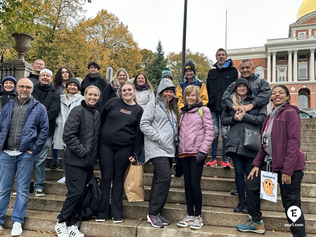 Group photo Haunted Boston Walking Tour on Oct 29, 2023 with Amber