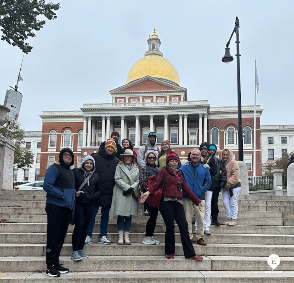 Group photo Haunted Boston Walking Tour on Nov 1, 2023 with Amber