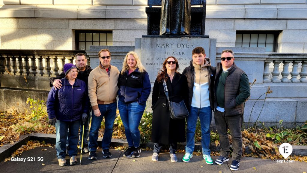 Group photo Haunted Boston Walking Tour on Nov 4, 2023 with Charlie