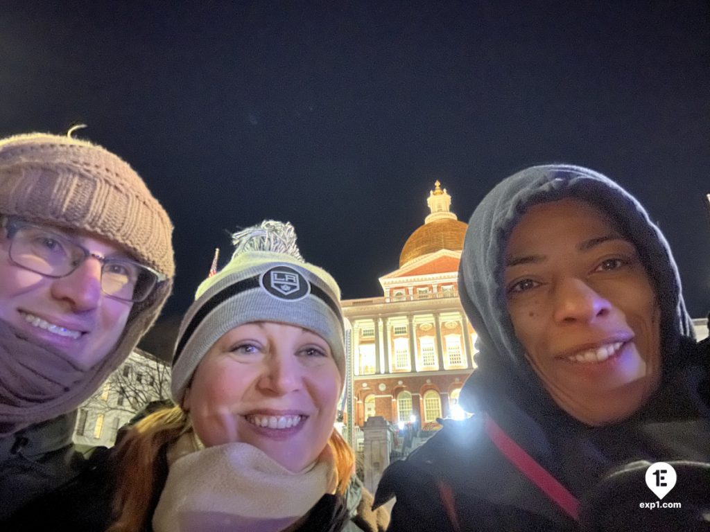 Group photo Haunted Boston Walking Tour on Dec 21, 2023 with Amber