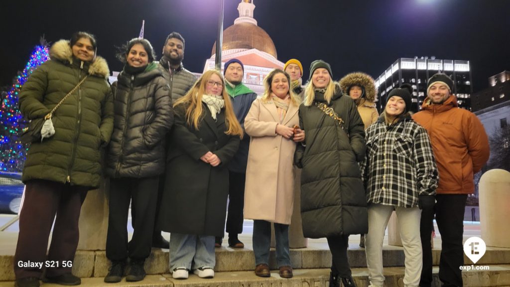 Group photo Haunted Boston Walking Tour on Jan 1, 2024 with Charlie