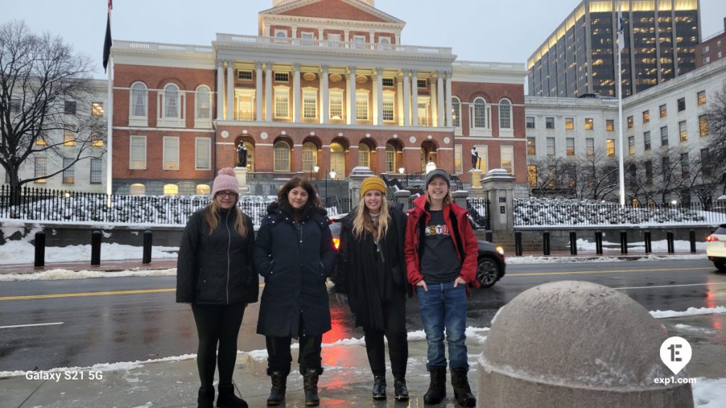 Group photo Haunted Boston Walking Tour on Jan 16, 2024 with Charlie