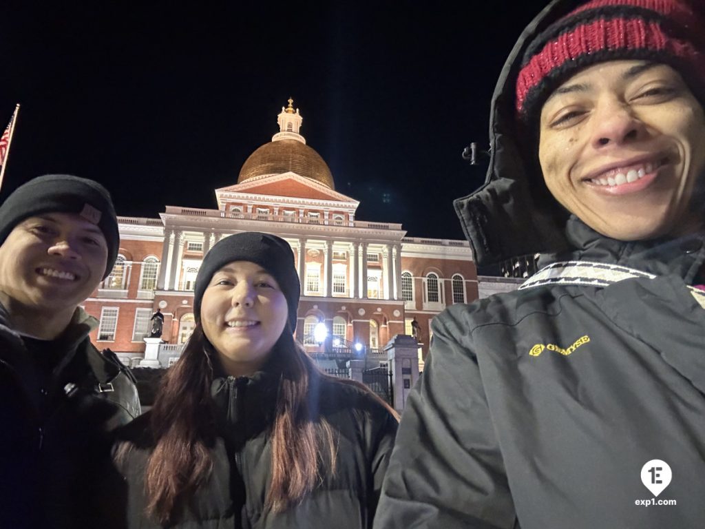 Group photo Haunted Boston Walking Tour on Feb 8, 2024 with Amber