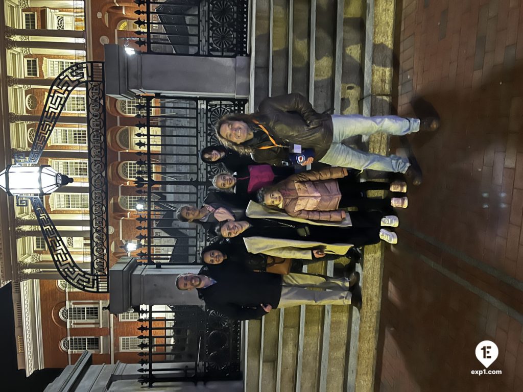 Group photo Haunted Boston Walking Tour on Feb 10, 2024 with Paul