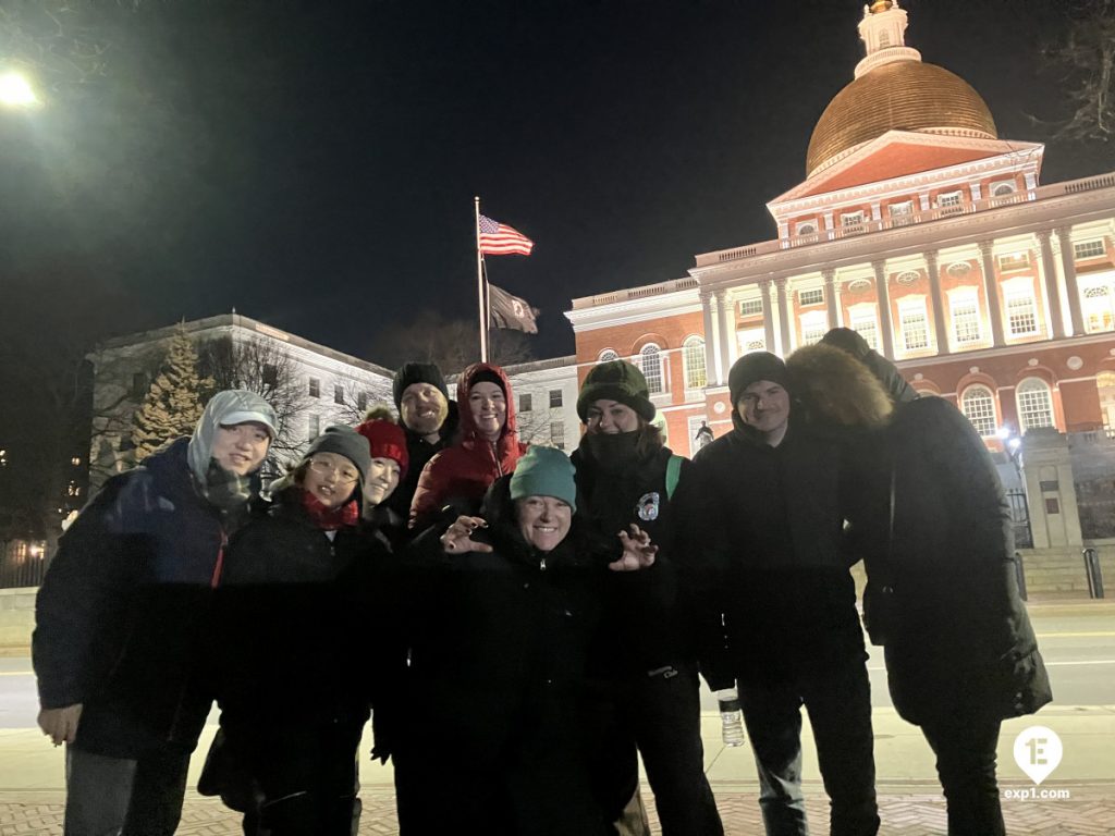 Group photo Freedom Trail Highlights Walking Tour on Feb 18, 2024 with Ben