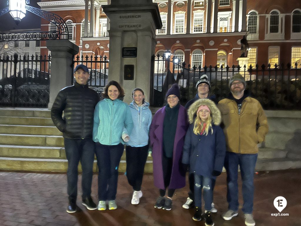 Group photo Haunted Boston Walking Tour on Mar 10, 2024 with Paul