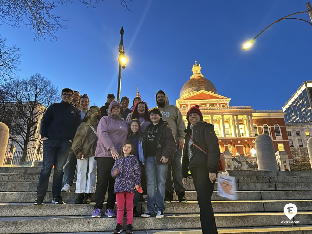 Group photo Haunted Boston Walking Tour on Mar 12, 2024 with Amber