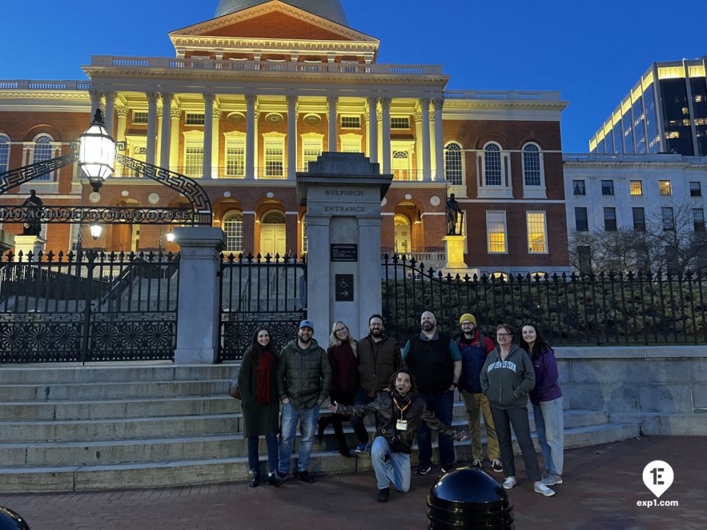 Group photo Haunted Boston Walking Tour on Mar 31, 2024 with Paul