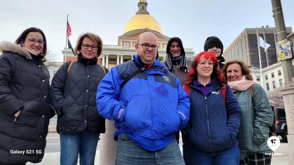 Group photo Haunted Boston Walking Tour on Apr 21, 2024 with Charlie