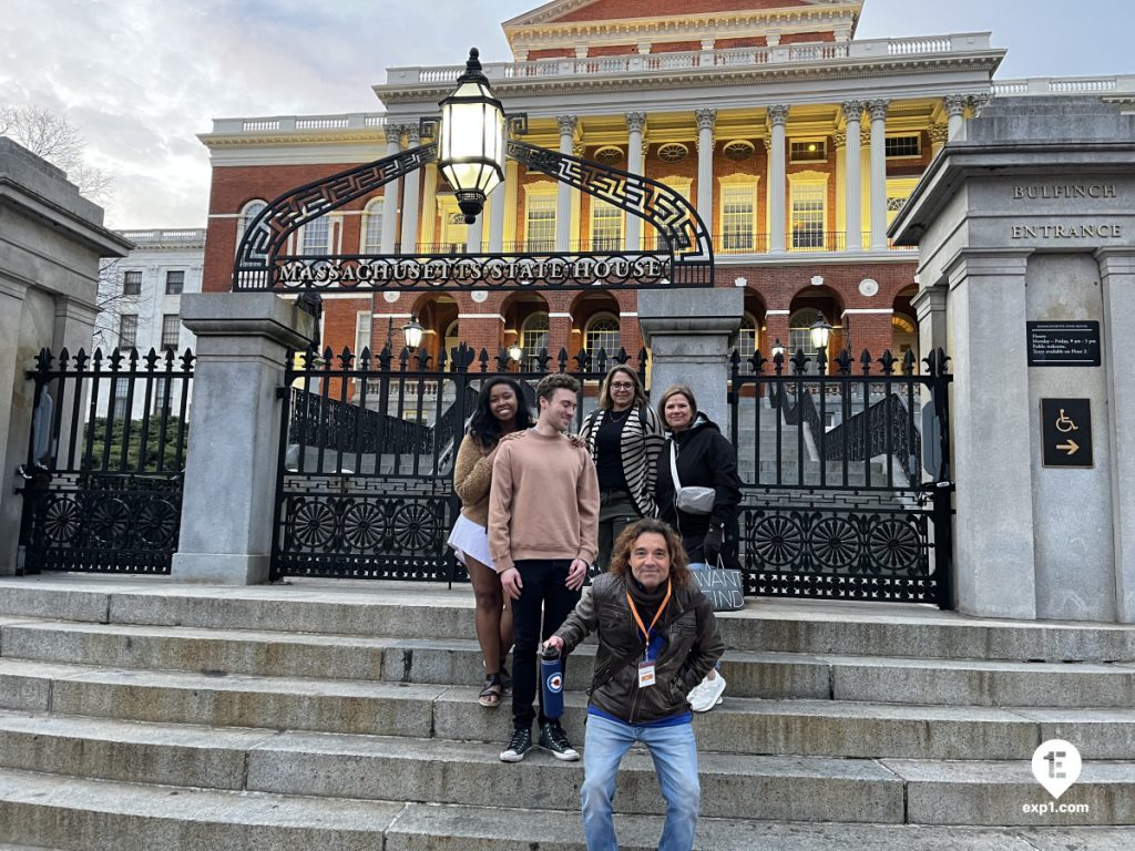 Group photo Haunted Boston Walking Tour on May 4, 2024 with Paul