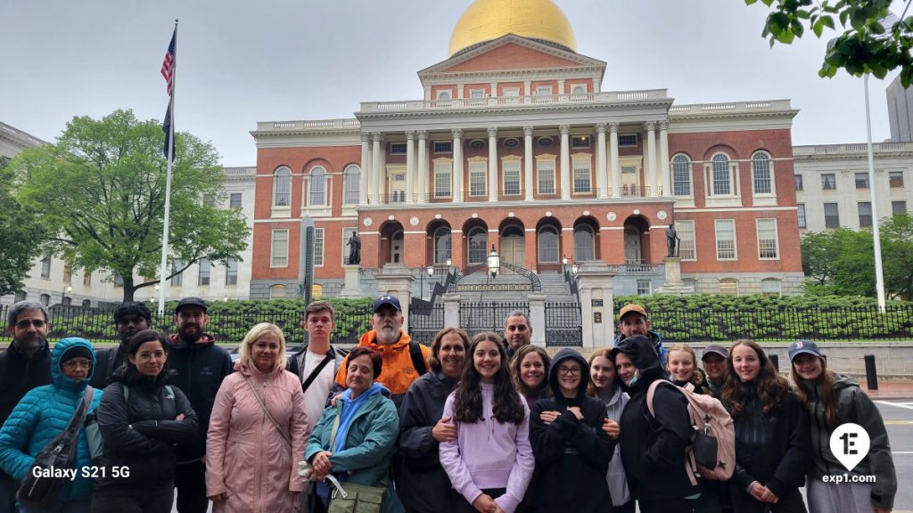 Group photo Haunted Boston Walking Tour on May 19, 2024 with Charlie