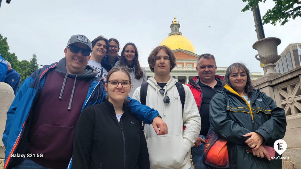 Group photo Haunted Boston Walking Tour on May 19, 2024 with Charlie