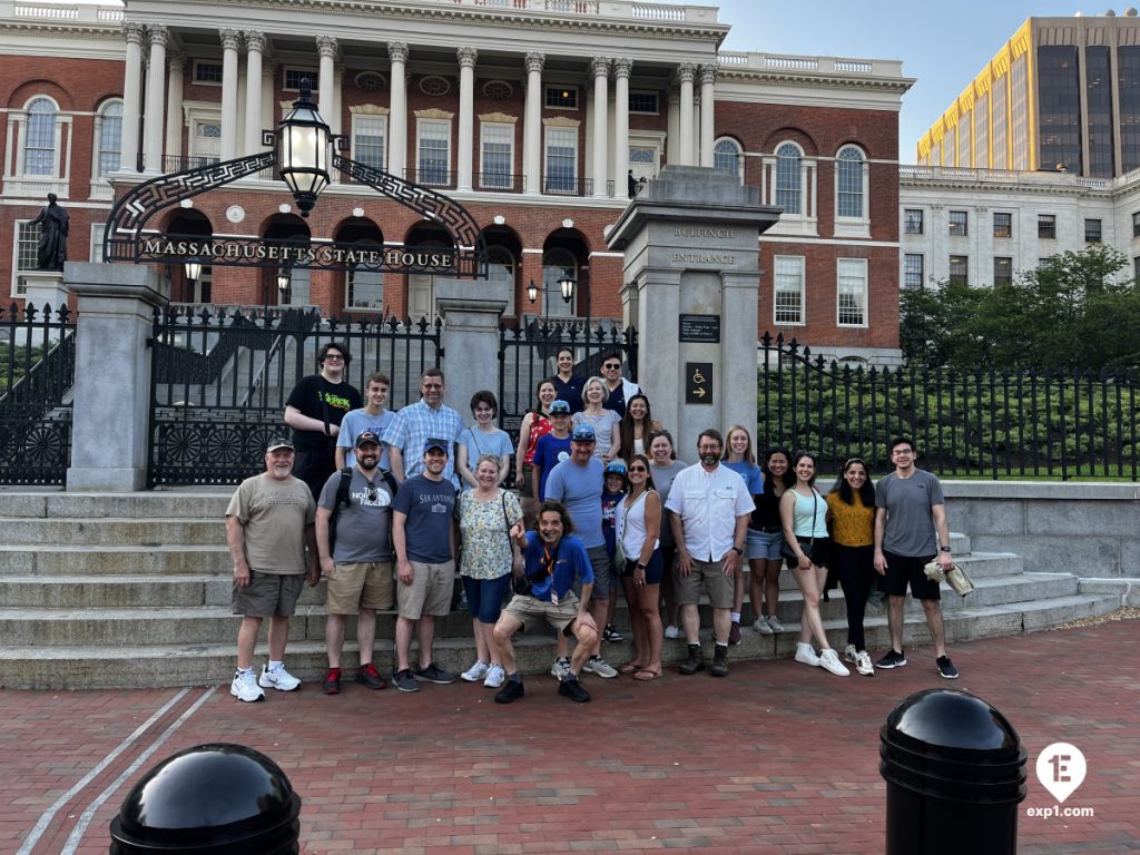 Group photo Haunted Boston Walking Tour on May 22, 2024 with Paul