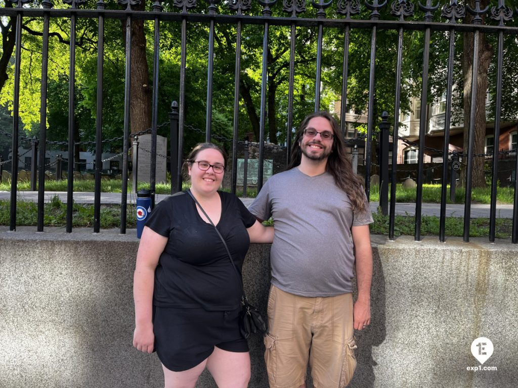 Group photo Haunted Boston Walking Tour on May 22, 2024 with Paul