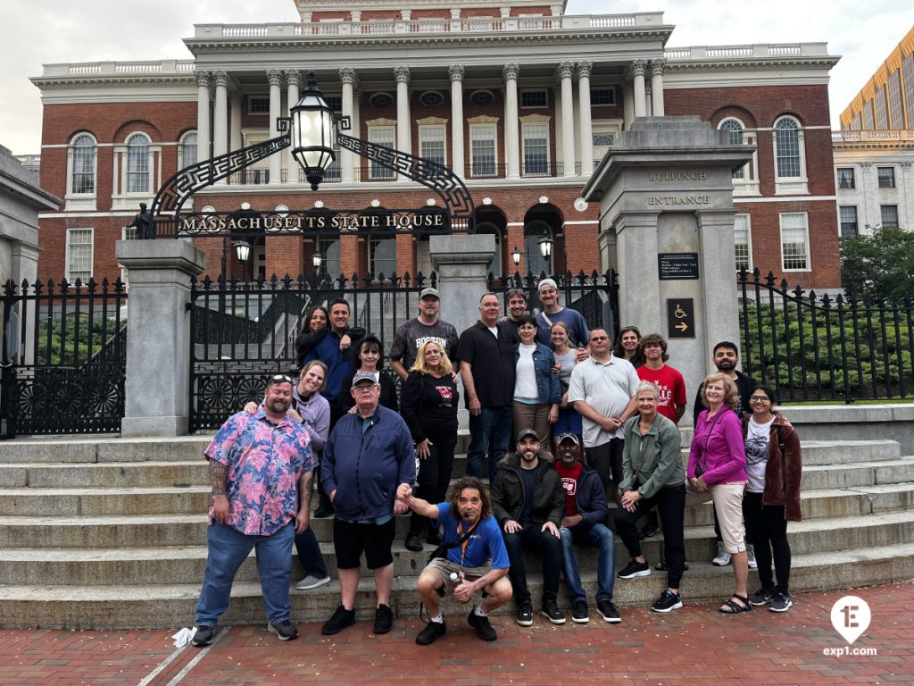 Group photo Haunted Boston Walking Tour on May 22, 2024 with Paul