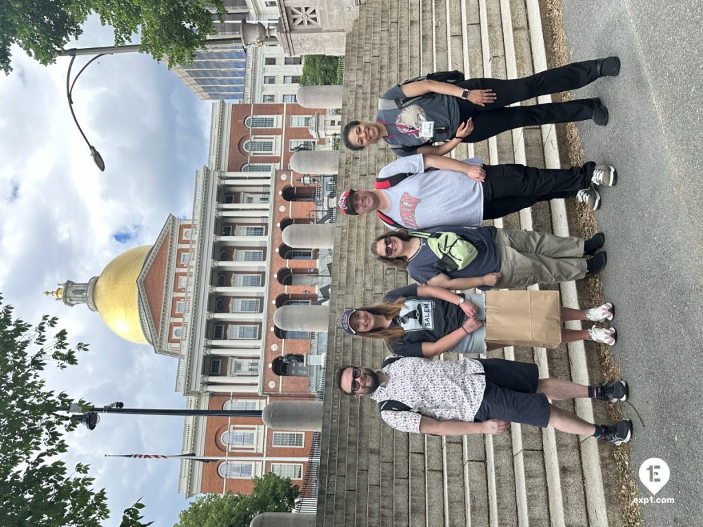 Group photo Haunted Boston Walking Tour on May 29, 2024 with Amber