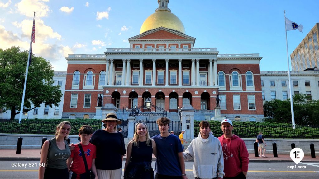 Group photo Haunted Boston Walking Tour on May 28, 2024 with Charlie