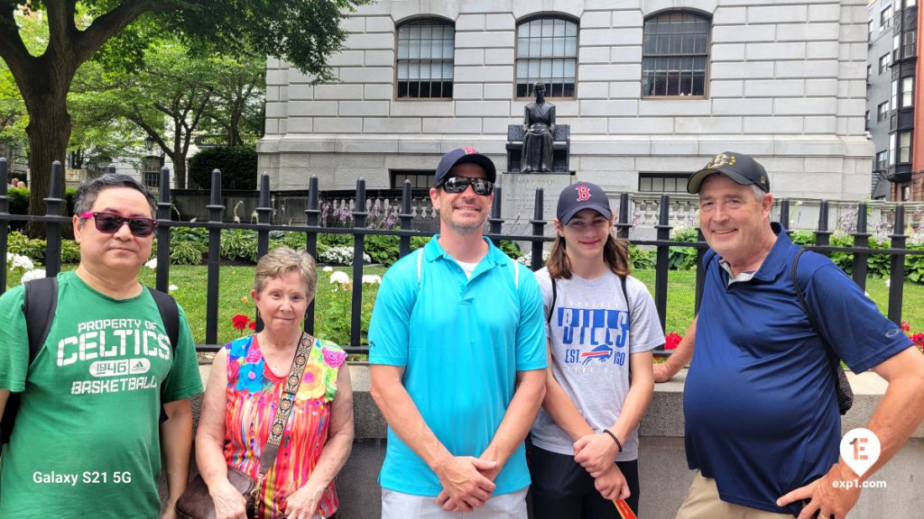 Group photo Haunted Boston Walking Tour on Jul 12, 2024 with Charlie