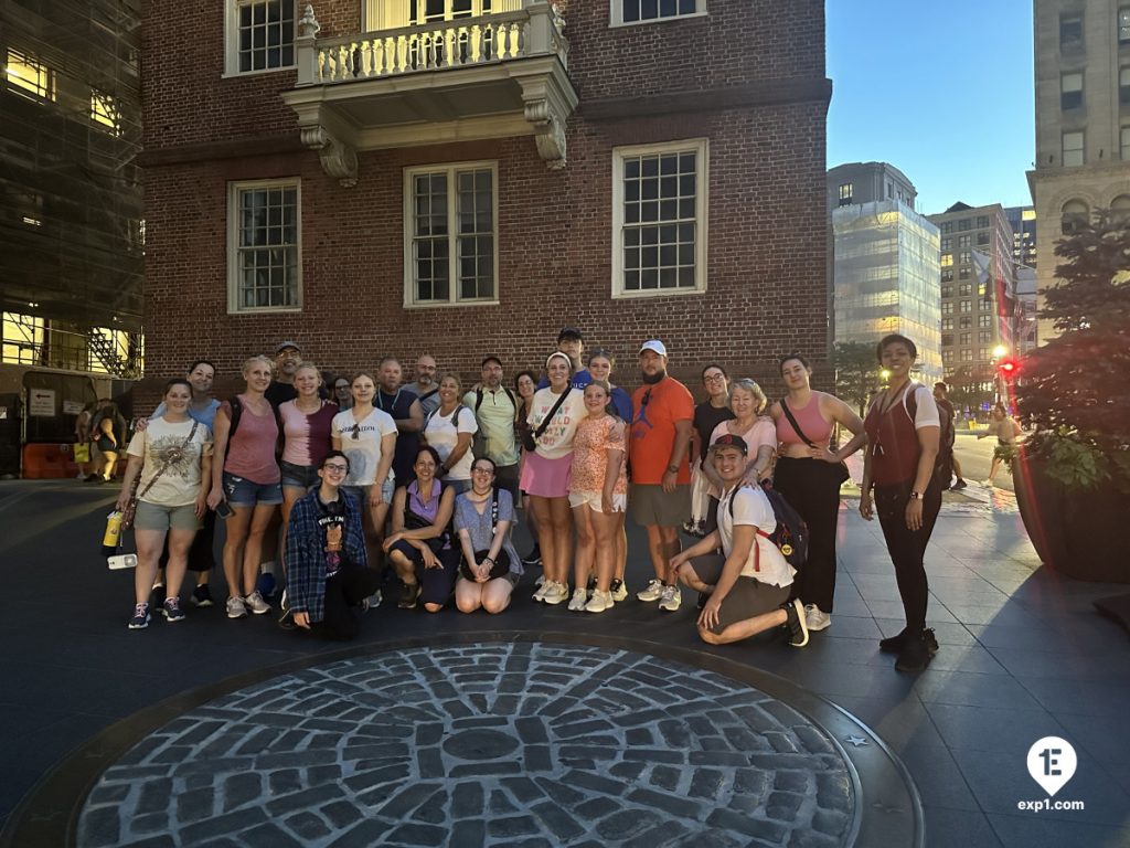 Group photo Haunted Boston Walking Tour on Jul 14, 2024 with Amber