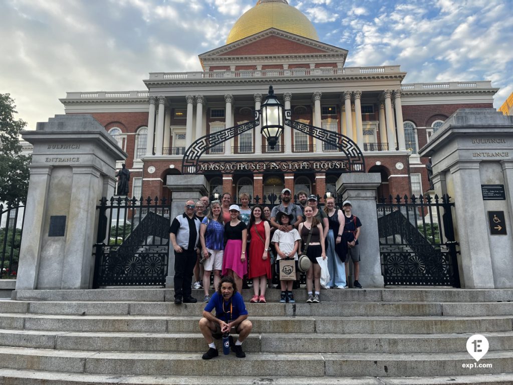 Group photo Haunted Boston Walking Tour on Jul 18, 2024 with Paul