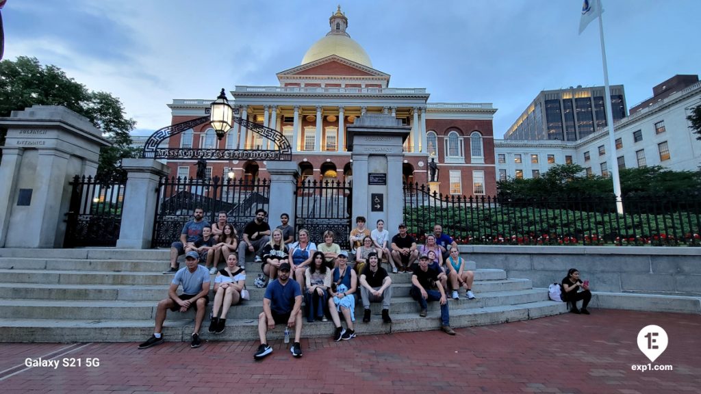 Group photo Haunted Boston Walking Tour on Jul 31, 2024 with Charlie