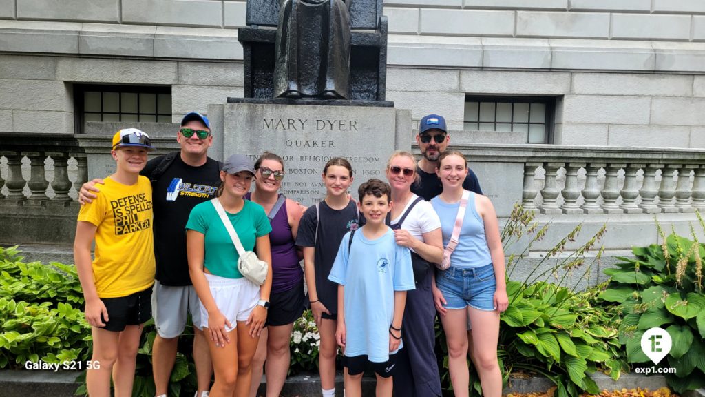 Group photo Haunted Boston Walking Tour on Jul 31, 2024 with Charlie