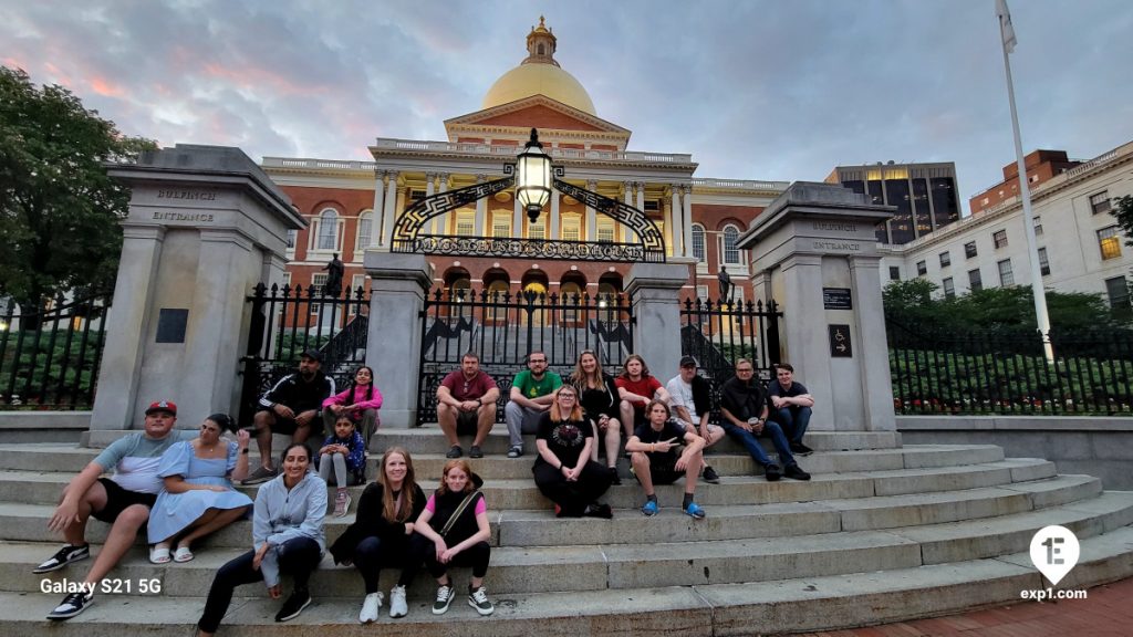 Group photo Haunted Boston Walking Tour on Aug 7, 2024 with Charlie