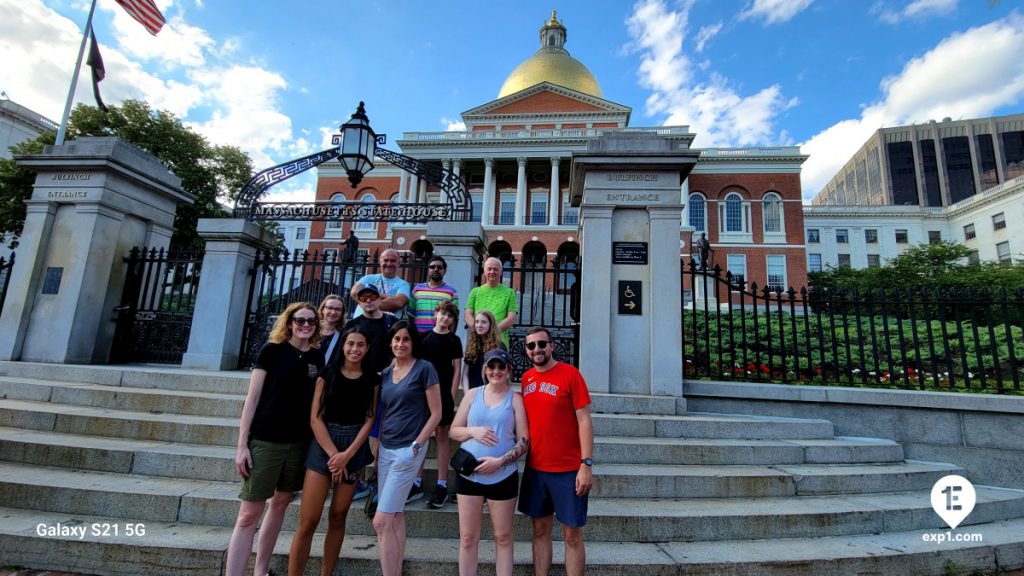 Group photo Haunted Boston Walking Tour on Aug 11, 2024 with Charlie