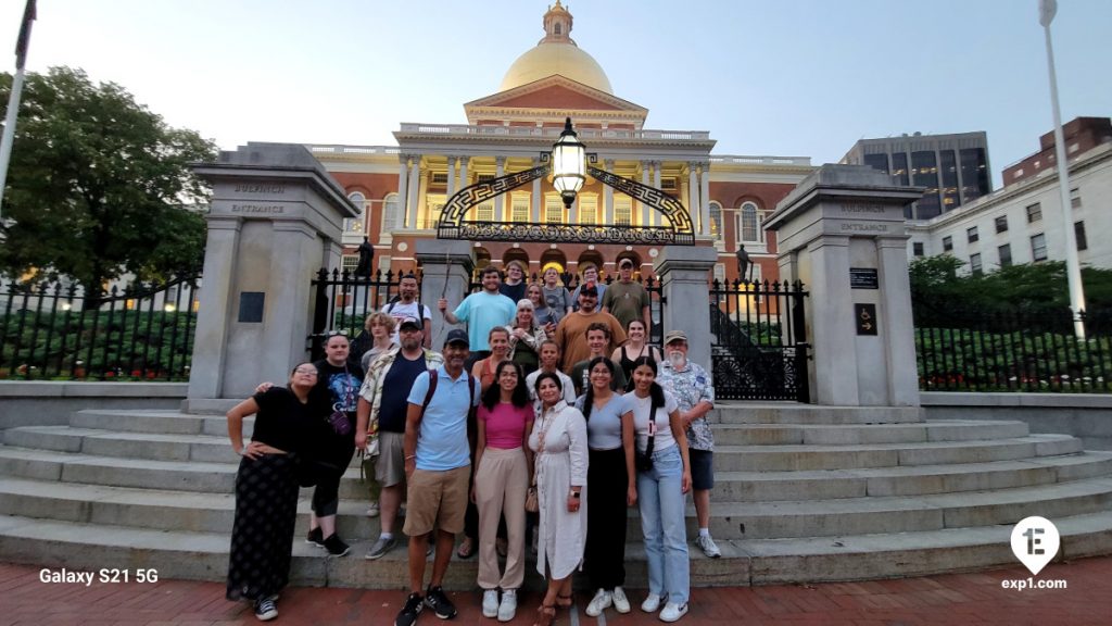 Group photo Haunted Boston Walking Tour on Aug 13, 2024 with Charlie