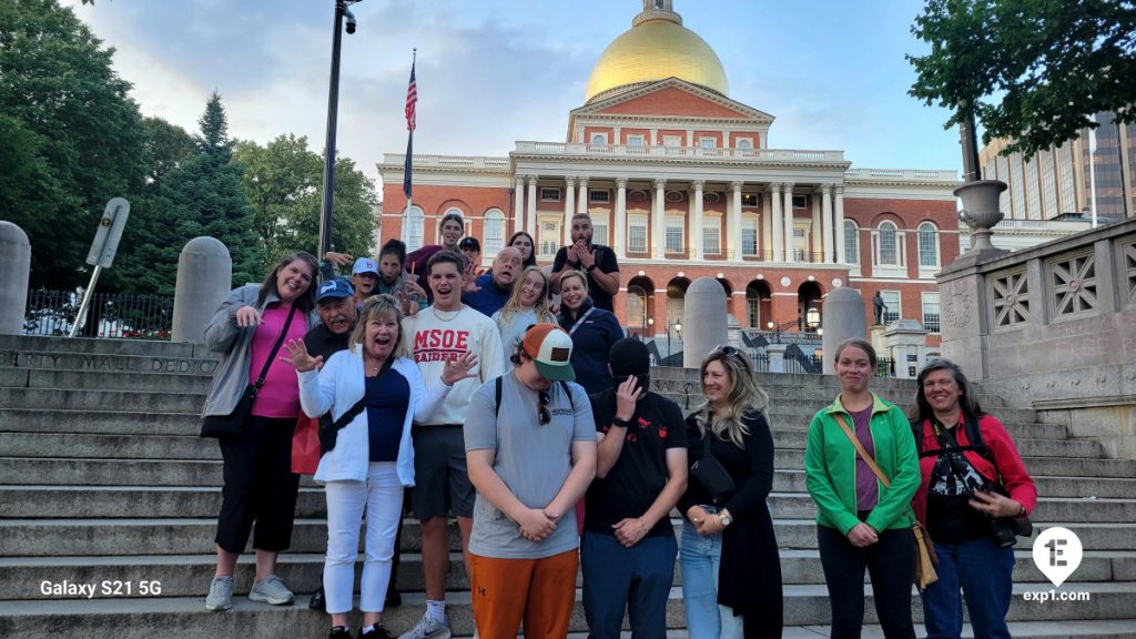 Group photo Haunted Boston Walking Tour on Aug 21, 2024 with Charlie