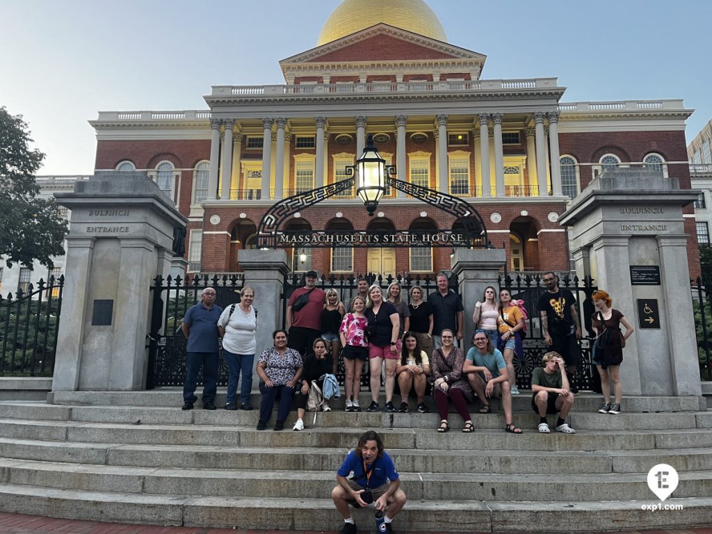 Group photo Haunted Boston Walking Tour on Aug 24, 2024 with Paul