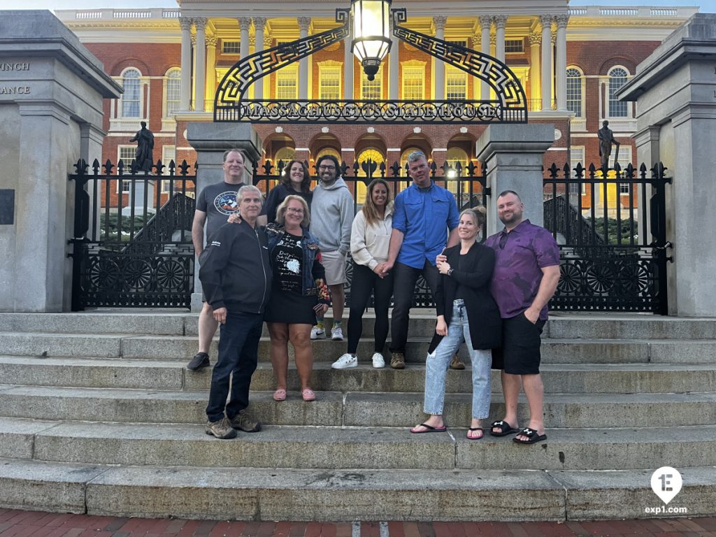 Group photo Haunted Boston Walking Tour on Aug 30, 2024 with Paul