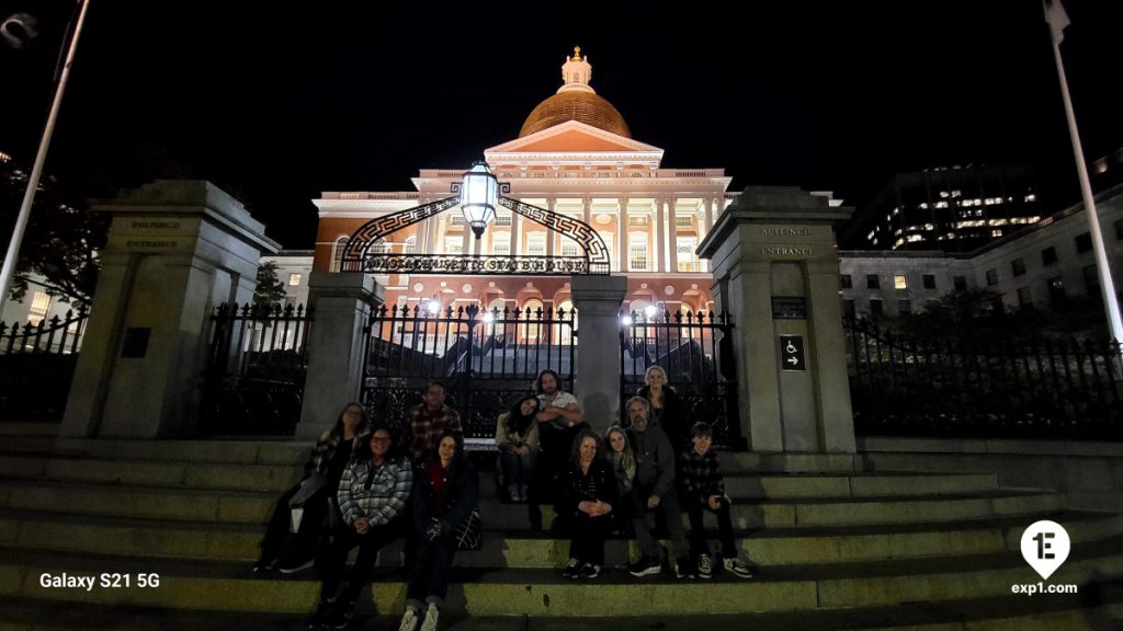 Group photo Haunted Boston Walking Tour on Oct 9, 2024 with Charlie