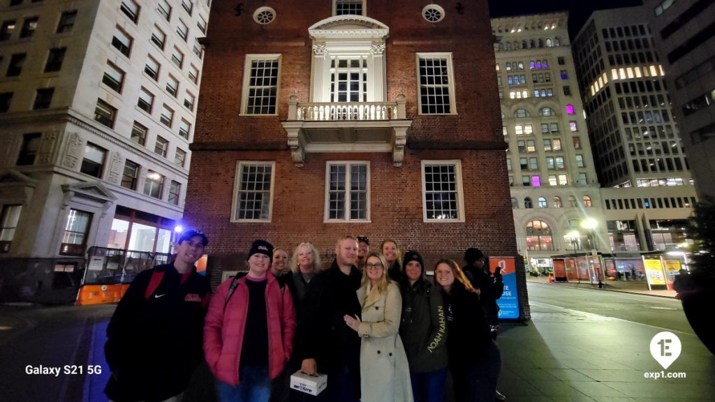 Group photo Haunted Boston Walking Tour on Oct 16, 2024 with Charlie