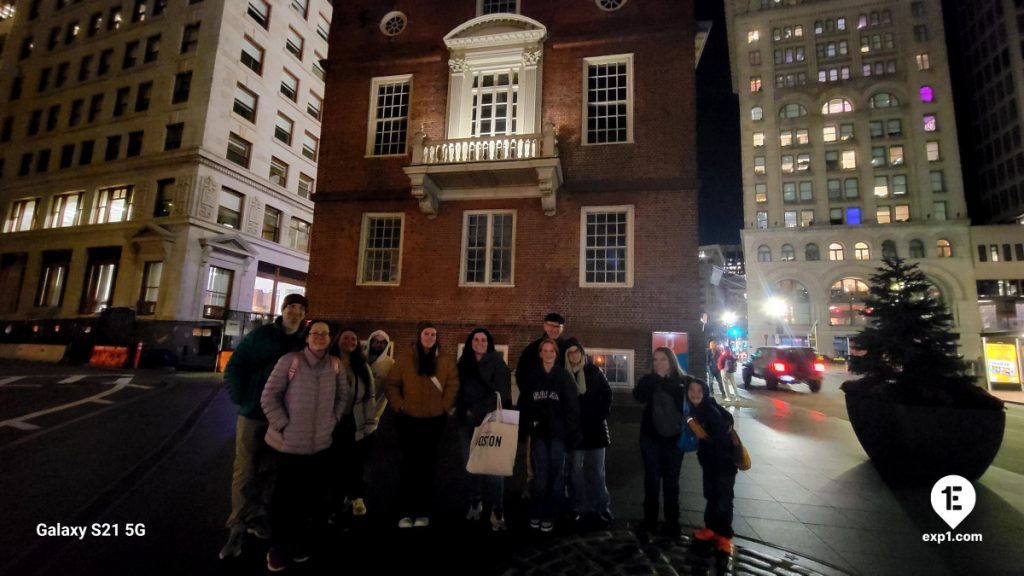 Group photo Haunted Boston Walking Tour on Oct 15, 2024 with Charlie