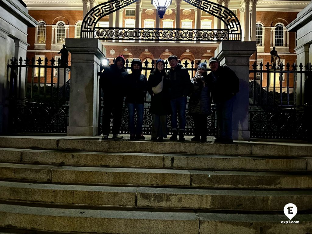 Group photo Haunted Boston Walking Tour on Jan 2, 2025 with Paul