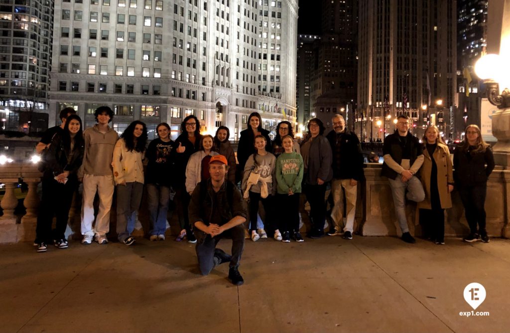 Group photo Chicago Riverwalk Architecture Tour on Mar 12, 2024 with Jacob