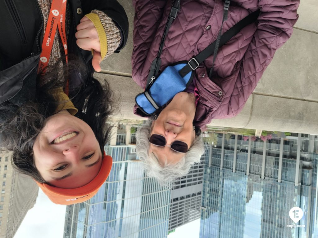 Group photo Chicago Riverwalk Architecture Tour on Apr 20, 2024 with Isabel