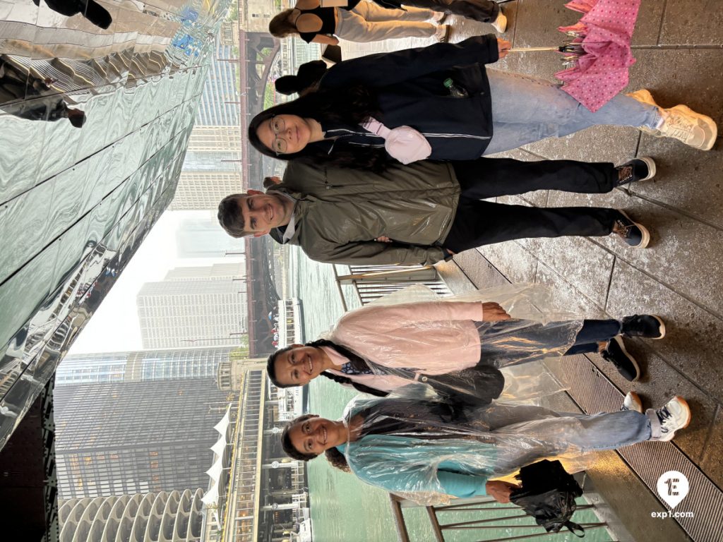 Group photo Chicago Riverwalk Architecture Tour on Sep 24, 2024 with Dave