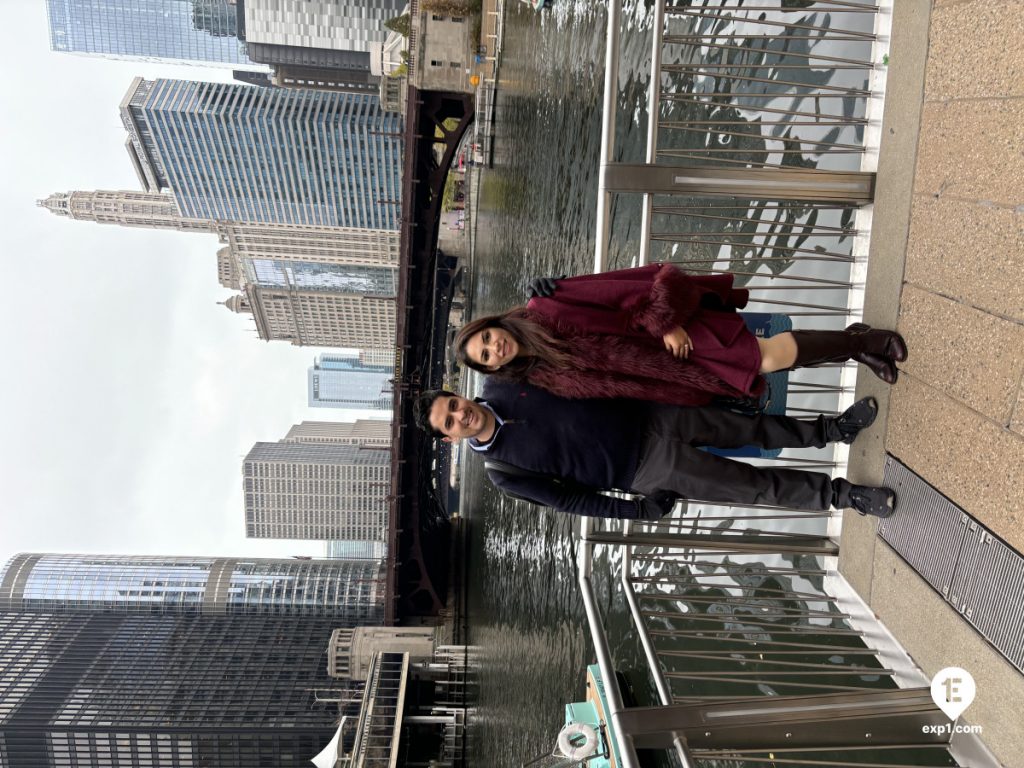 Group photo Chicago Riverwalk Architecture Tour on Nov 15, 2024 with Dave