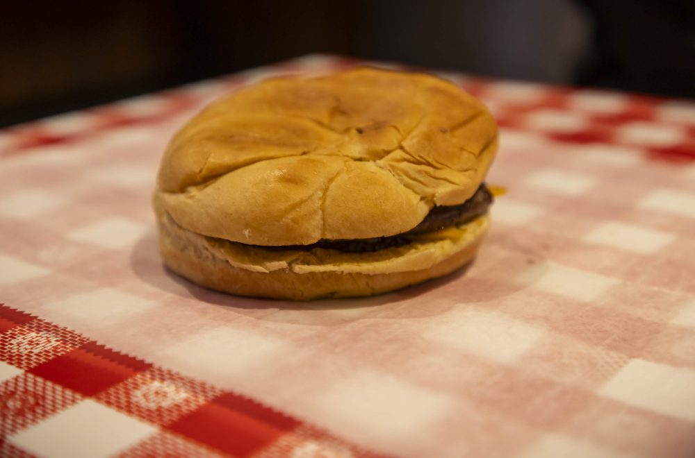 Burger close up during Chicago Food and Culture Tour