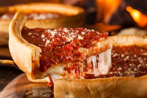 Chicago Style Deep Dish Cheese Pizza